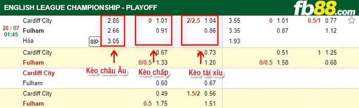 fb88-tỷ lệ kèo chấp Cardiff City vs Fulham