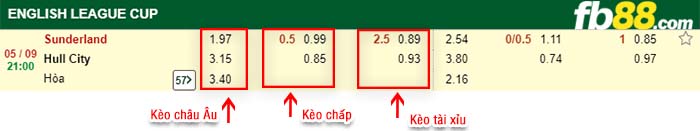 fb88-tỷ lệ kèo chấp Sunderland vs Hull City