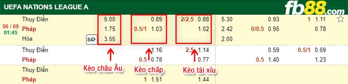 fb88-tỷ lệ kèo chấp Thụy Điển vs Pháp