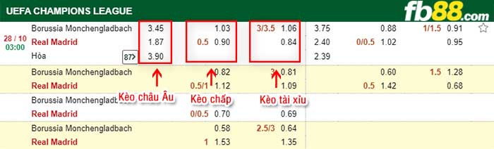 fb88-tỷ lệ kèo chấp Borussia Monchengladbach vs Real Madrid