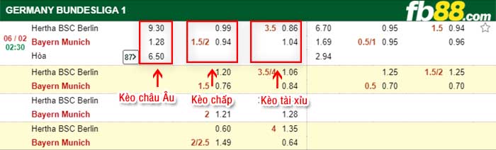 fb88-tỷ lệ kèo chấp Hertha Berlin vs Bayern Munich