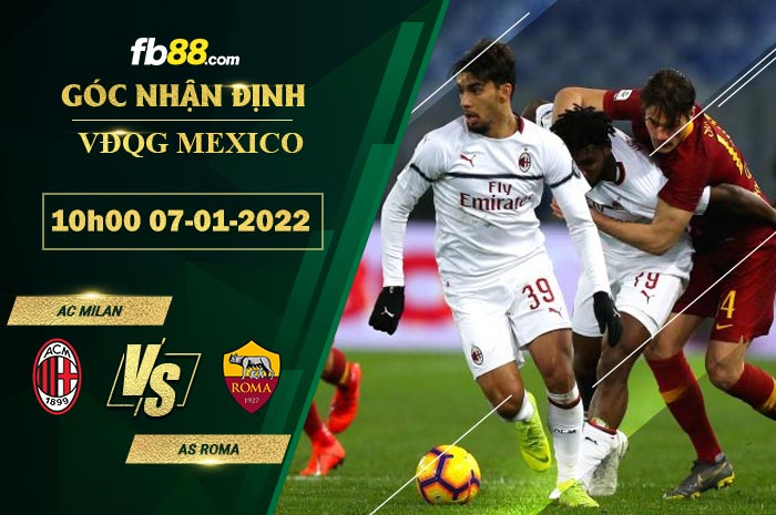 Fb88 soi kèo trận đấu AC Milan vs AS Roma