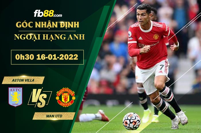 Fb88 soi kèo trận đấu Aston Villa vs Man Utd