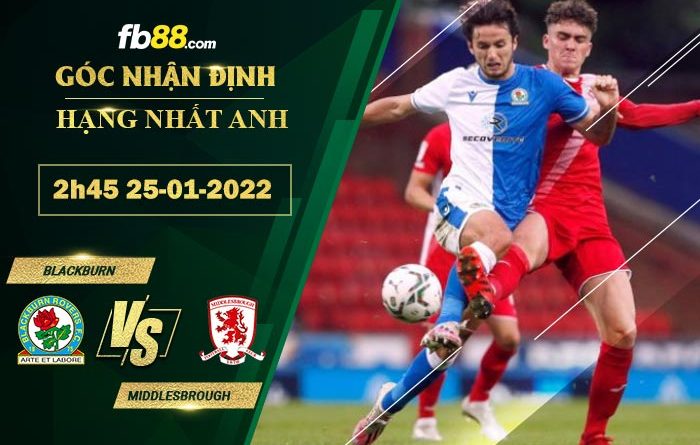 Fb88 soi kèo trận đấu Blackburn vs Middlesbrough