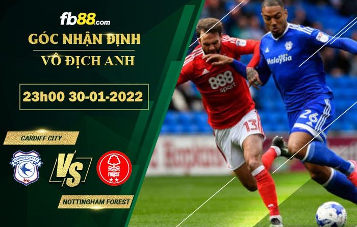 Fb88 soi kèo trận đấu Cardiff City vs Nottingham Forest