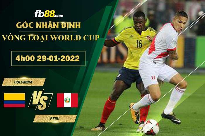 Fb88 soi kèo trận đấu Colombia vs Peru