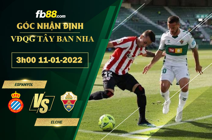 Fb88 soi kèo trận đấu Espanyol vs Elche