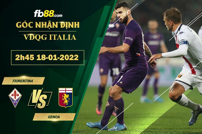 Fb88 soi kèo trận đấu Fiorentina vs Genoa