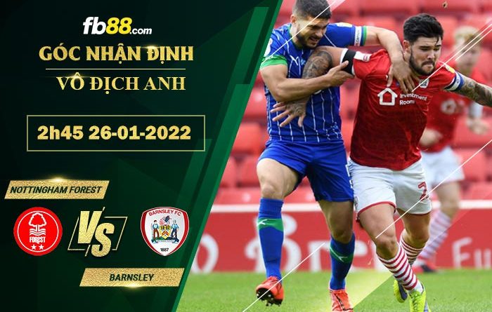 Fb88 soi kèo trận đấu Nottingham Forest vs Barnsley