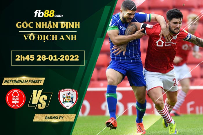 Fb88 soi kèo trận đấu Nottingham Forest vs Barnsley