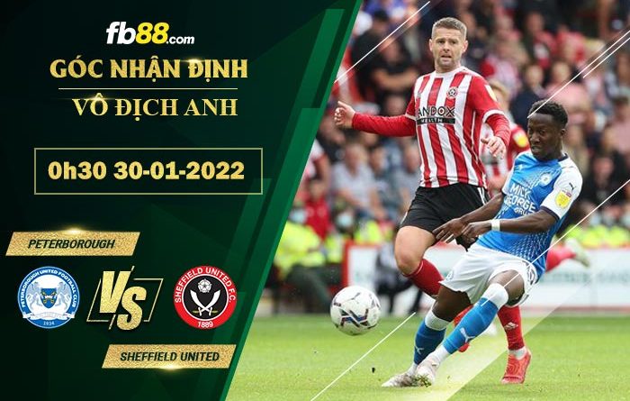 Fb88 soi kèo trận đấu Peterborough vs Sheffield United