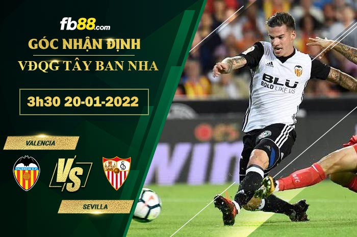 Fb88 soi kèo trận đấu Valencia vs Sevilla