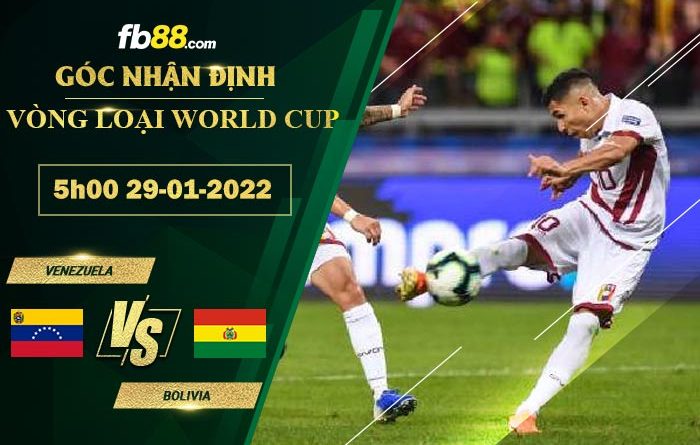 Fb88 soi kèo trận đấu Venezuela vs Bolivia