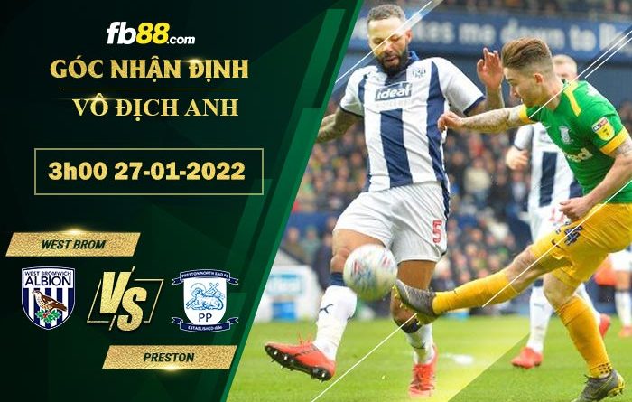 Fb88 soi kèo trận đấu West Brom vs Preston