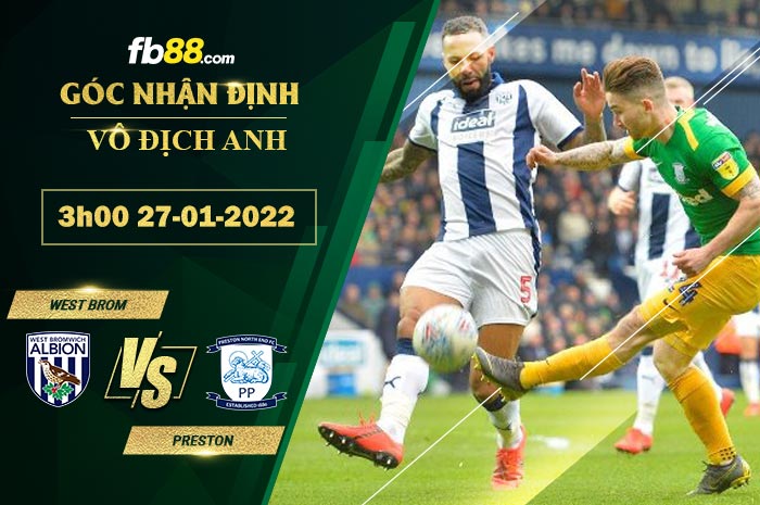 Fb88 soi kèo trận đấu West Brom vs Preston