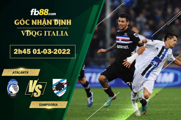 Fb88 soi kèo trận đấu Atalanta vs Sampdoria