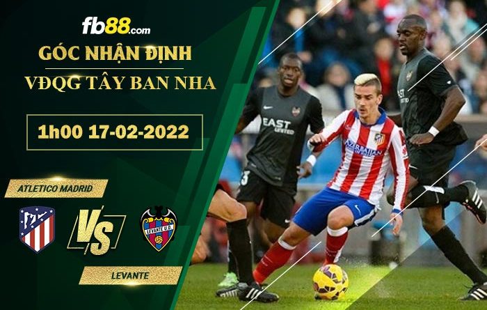 Fb88 soi kèo trận đấu Atletico Madrid vs Levante