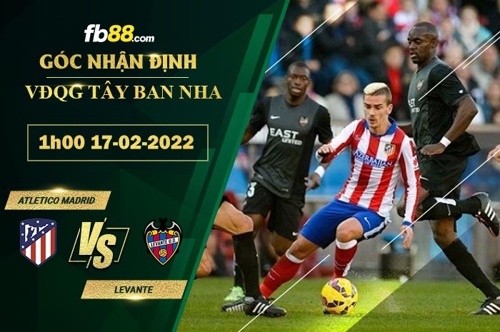 Fb88 soi kèo trận đấu Atletico Madrid vs Levante