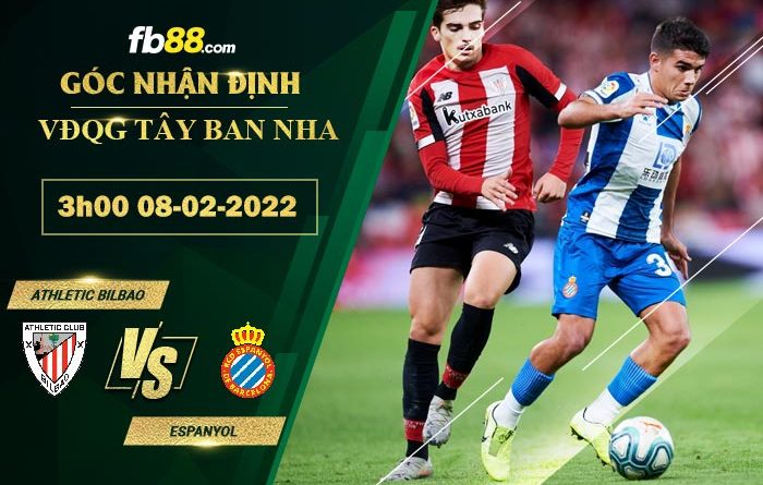 FB88 soi kèo trận đấu Athletic Bilbao vs Espanyol