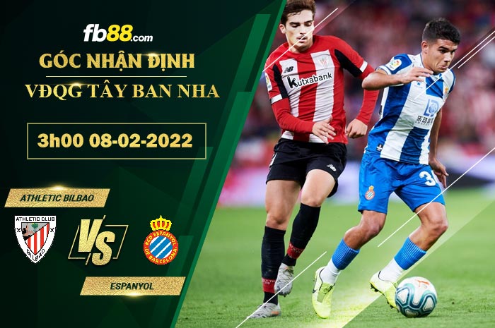 FB88 soi kèo trận đấu Athletic Bilbao vs Espanyol