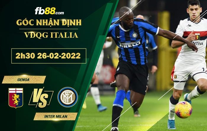 Fb88 soi kèo trận đấu Genoa vs Inter Milan