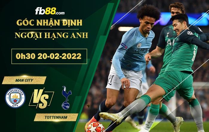 Fb88 soi kèo trận đấu Man City vs Tottenham