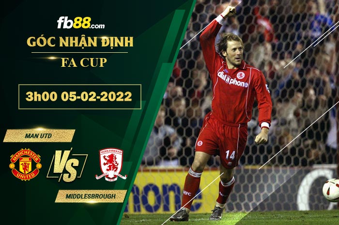 Fb88 soi kèo trận đấu Man Utd vs Middlesbrough