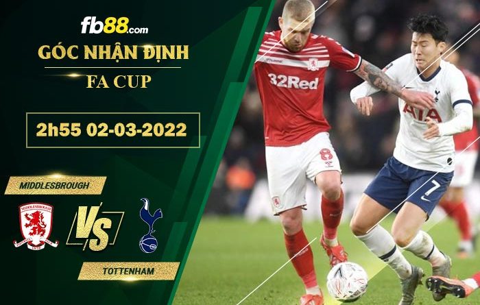 Fb88 soi kèo trận đấu Middlesbrough vs Tottenham