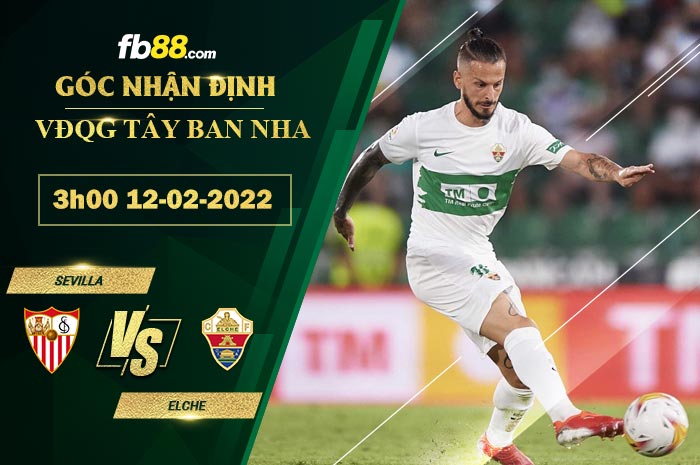 Fb88 soi kèo trận đấu Sevilla vs Elche