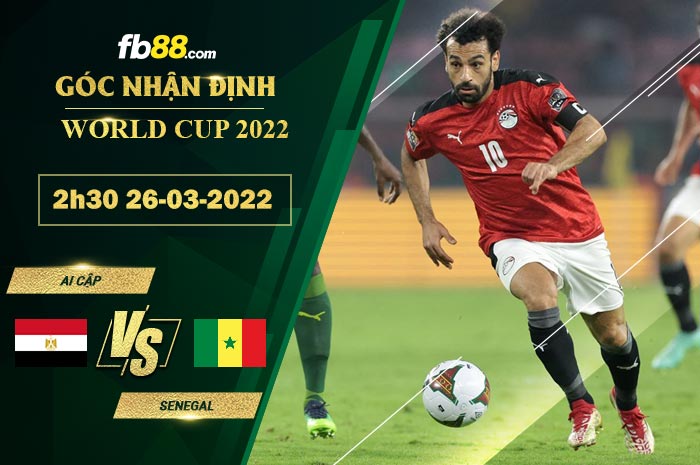 Fb88 soi kèo trận đấu Ai Cập vs Senegal