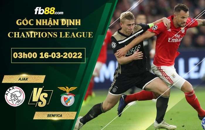 Fb88 soi kèo trận đấu Ajax vs Benfica