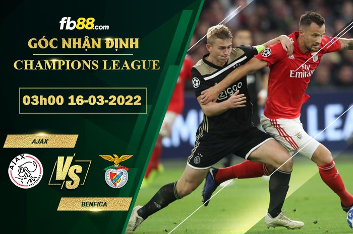 Fb88 soi kèo trận đấu Ajax vs Benfica