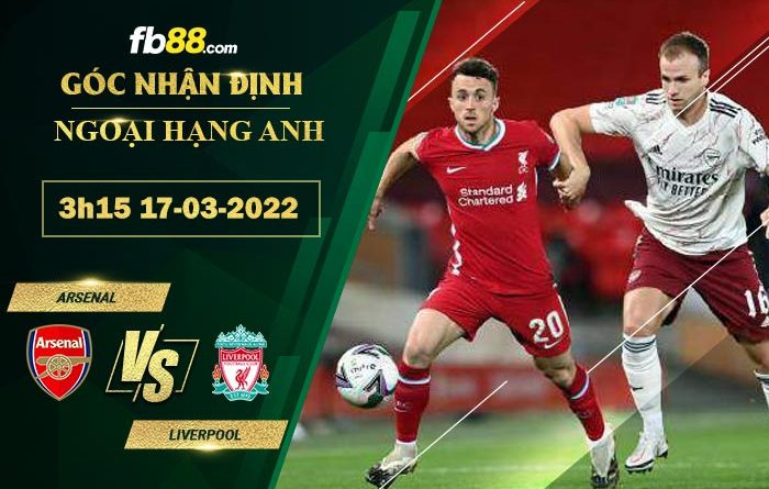 Fb88 soi kèo trận đấu Arsenal vs Liverpool