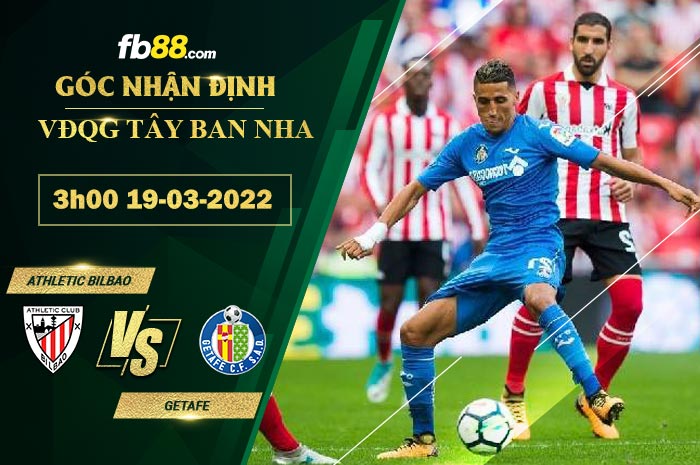 Fb88 soi kèo trận đấu Athletic Bilbao vs Getafe