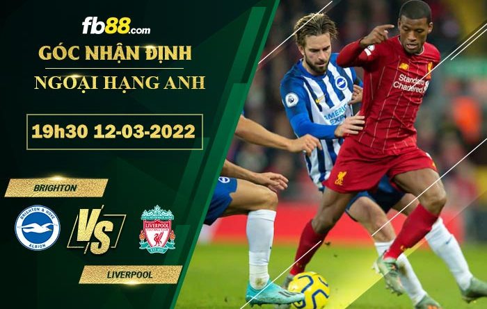 Fb88 soi kèo trận đấu Brighton vs Liverpool