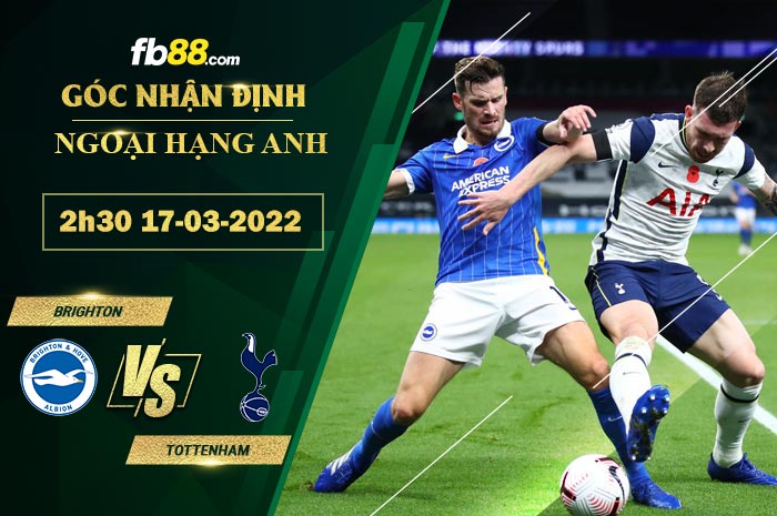 Fb88 soi kèo trận đấu Brighton vs Tottenham