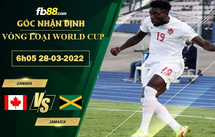 Fb88 soi kèo trận đấu Canada vs Jamaica