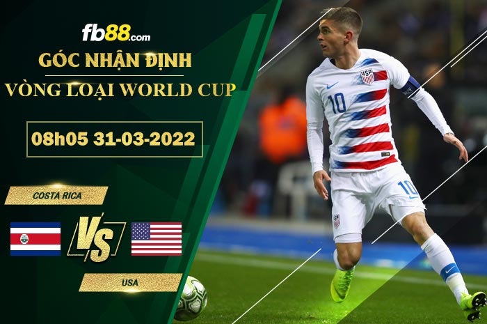 Fb88 soi kèo trận đấu Costa Rica vs USA