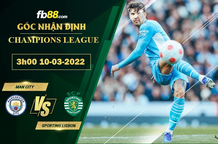 Fb88 soi kèo trận đấu Man City vs Sporting Lisbon