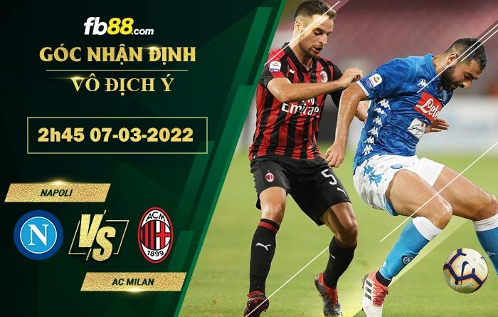 Fb88 soi kèo trận đấu Napoli vs AC Milan