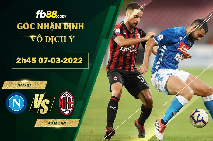 Fb88 soi kèo trận đấu Napoli vs AC Milan