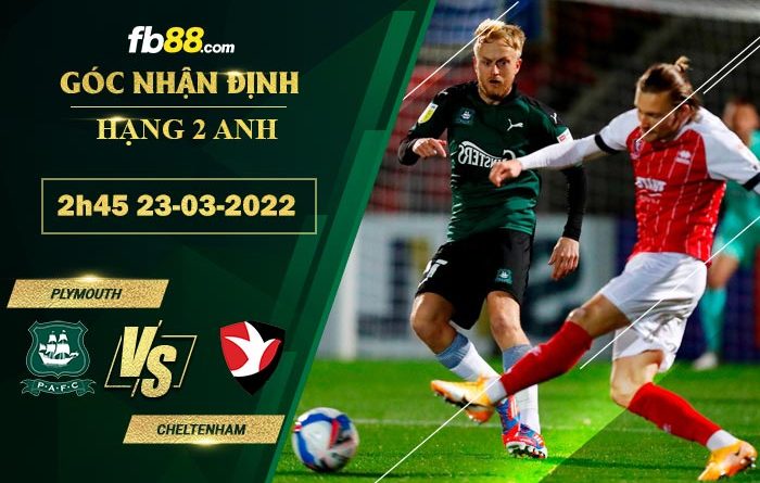 Fb88 soi kèo trận đấu Plymouth vs Cheltenham