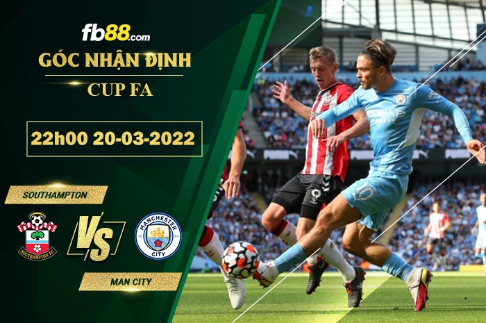 Fb88 soi kèo trận đấu Southampton vs Man City