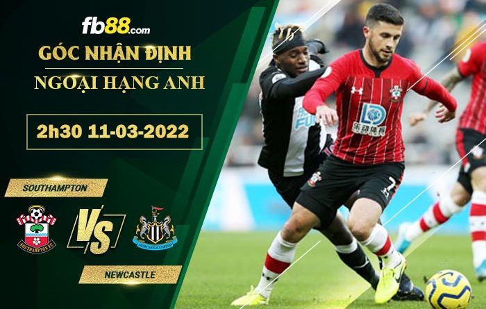 Fb88 soi kèo trận đấu Southampton vs Newcastle