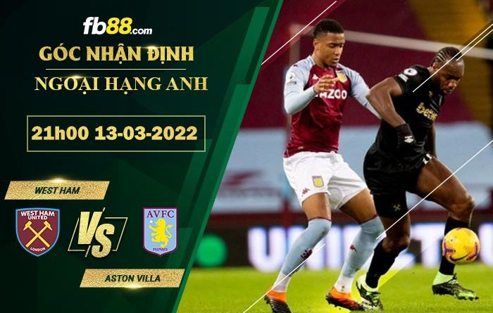 Fb88 soi kèo trận đấu West Ham vs Aston Villa