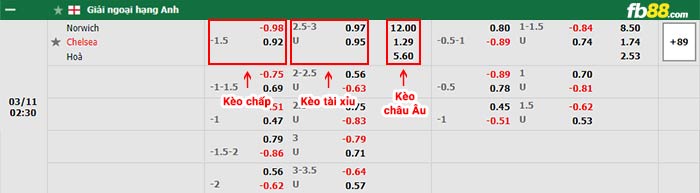 fb88 tỷ lệ kèo chấp Norwich vs Chelsea