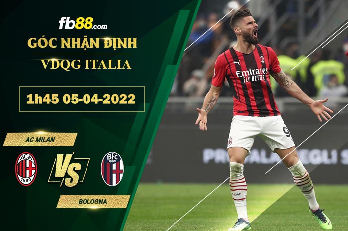 Fb88 soi kèo trận đấu AC Milan vs Bologna