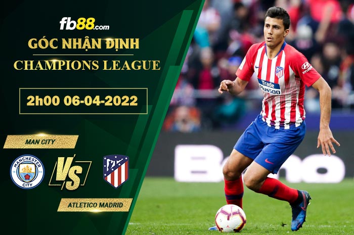 Fb88 soi kèo trận đấu Man City vs Atletico Madrid