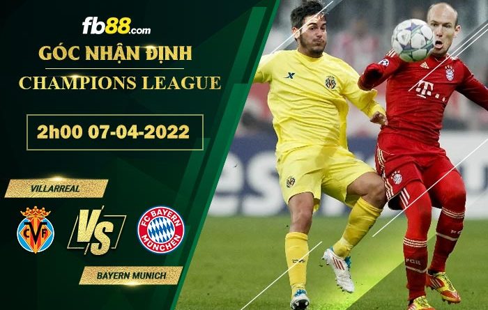 Fb88 soi kèo trận đấu Villarreal vs Bayern Munich