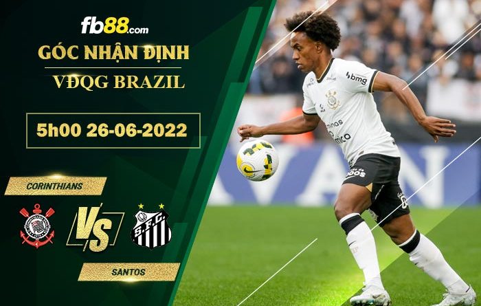 Fb88 soi kèo trận đấu Corinthians vs Santos